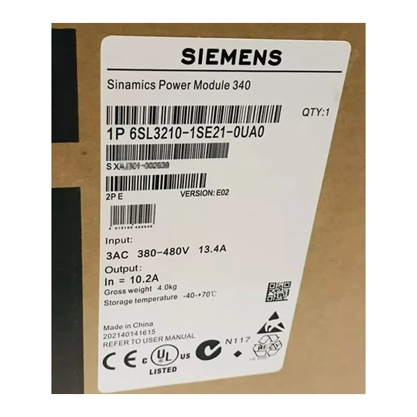 6SL3210-1SE21-0UA0 Siemens